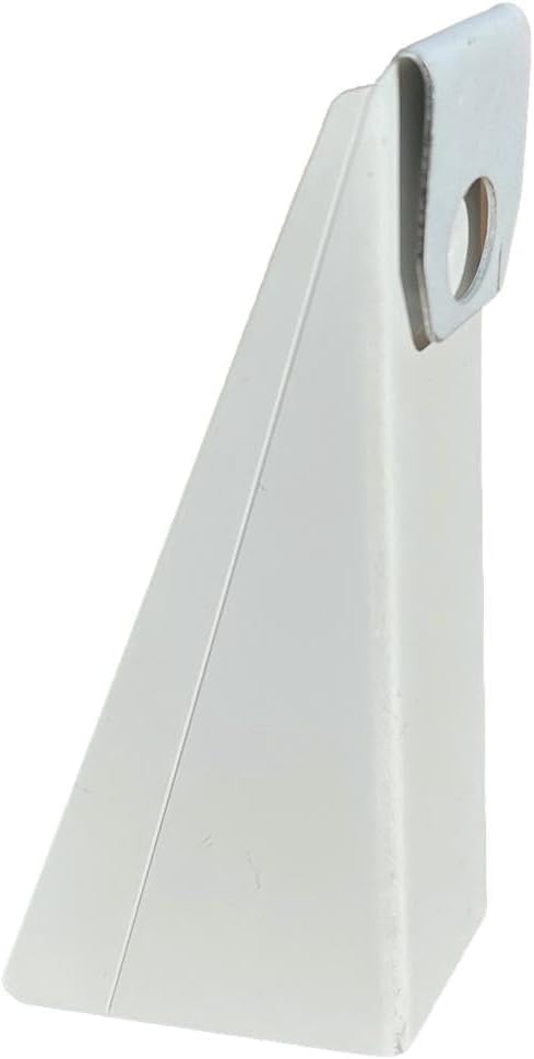 K-TEC GUTTER SUPPLY(10 Pack) White Aluminum Wedge for 5 Inch K-Style s- Use to Level Your Rain s When Fascia is at an Angle for 3/12 Through 5/12 Roof Pitch. Larger Wedges Available from