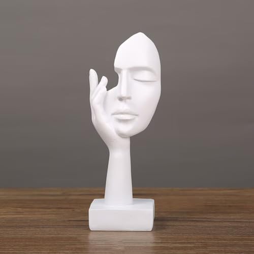 Estatua Abstracta Decorativa de Cara para Escritorio miniatura 3