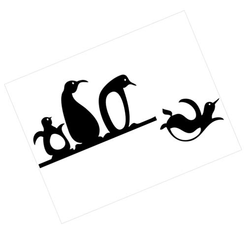 Wakauto Interrupteur Mural Autocollant Interrupteur de Lumière Stickers Autocollants Pingouin Interrupteur de Lumière Pvc pour La Maison Chambre Décor Cover
