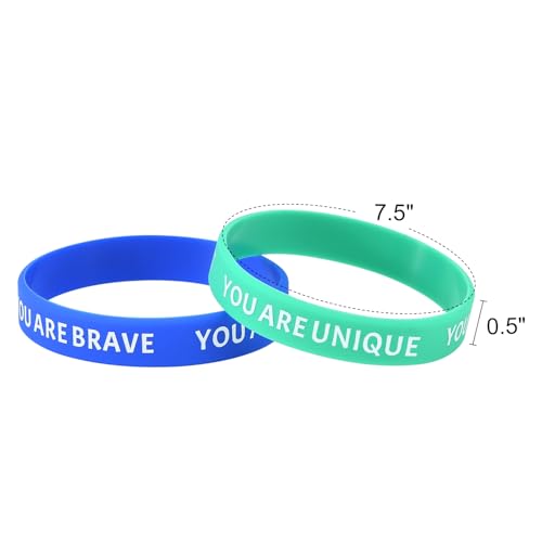 Idreamband Y-20P-S 20 Pieces Inspirational Wristbands, Colorful Inspirational Rubber Bracelets thumb #2