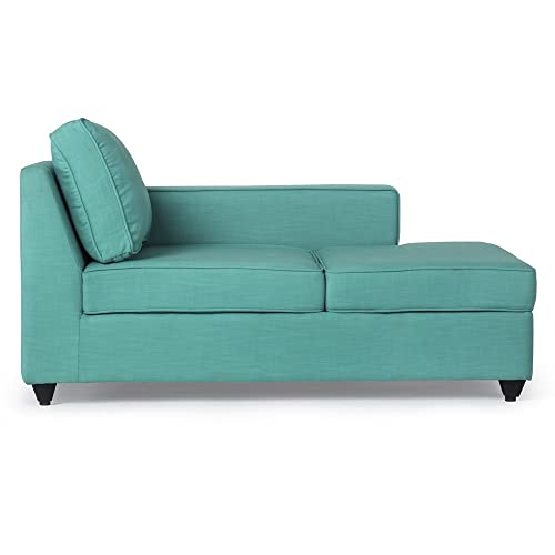 Image of Wakefit Sofa Set | 3 Year Warranty | Sofa 3 Seater, 3 Seater Sofa for Living Room, Wooden Sofa Set, 3 Seater + Right Aligned, Sofa for Living Room - Napper(Linen Charm : Linen Charm Lagoon)