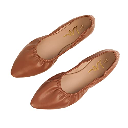 Image of Women's Ballet Flat Slip On Flats - Classic Casual Dress Shoes, Foldable Portable Travel Ballet Walking Shoes