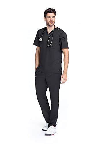 BARCO Grey's Anatomy GRT091 Men's Evan Scrub Top Black M