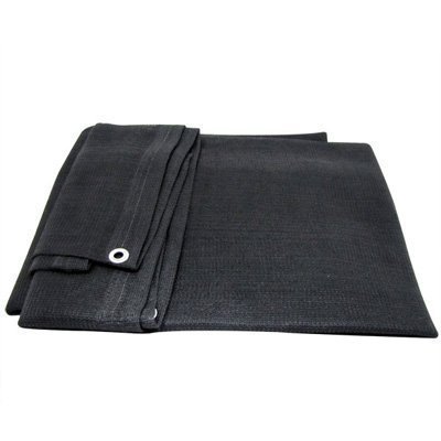 Shade Net Shade Tarp Construction Fence Tarp Dust and Wind Tarp Canopy Shade Panel Koi Pond Screen 18'x24' Black (Multi-Purpose Shade Tarp)