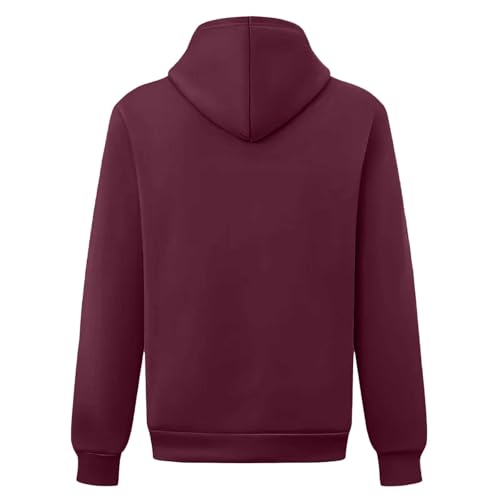 Hoodies for Men Cotton Fleece Hooded Sweatshirt Pullover Casual Long Sleeve Mens Hoodies Drawstring Gym Hoodie with Pocket3