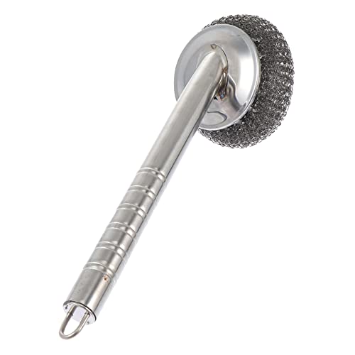 FOMIYES 3 Pcs Steel Ball Brush Dish Cleaner Brush Kitchen Cleaning Ball Brush Dishwashing Brush Sink Cleaning Brush Cooking for Men Scourers Scouring Pad Stainless Steel Dishwasher