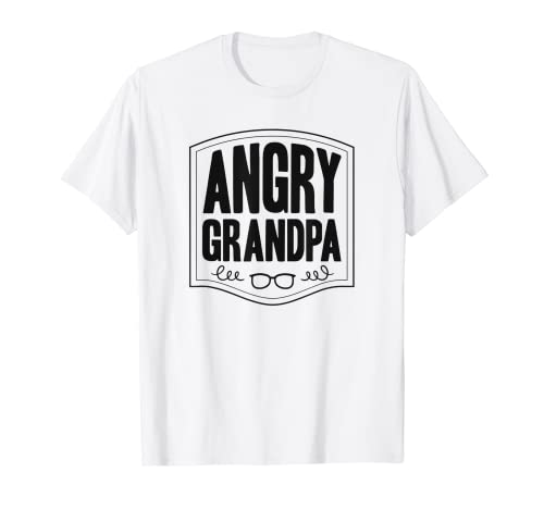 Uomo Angry Grandpa Divertente regalo per nonno dai nipoti Maglietta