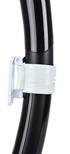SEAC Unisex Adult Fast Dry Snorkel - White/Black, One Size, black/white, standard - Image 3