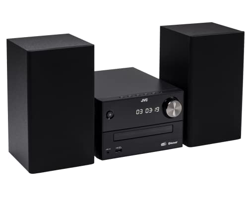 JVC UX-C25DAB - Micro HiFi-System mit CD, USB, Bluetooth, DAB+, UKW-RDS, Line-In und IR-Fernbedienung, Schwarz