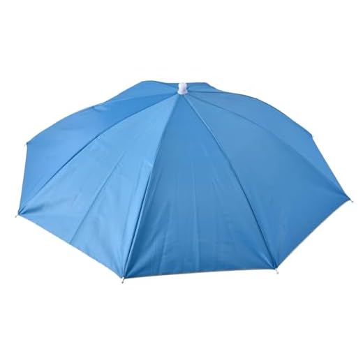 Head Umbrella,Sports Head Umbrella Hats | UV Protection Adjustable Foldable Headwear with Elastic Band for Adults Women Men Kids Beach Hiking Fishing Camping Gardening Golf, blue, Refer to description