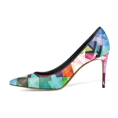 Milooey shoes Closed Pointed Toe Pumps for Women Elegant Stiletto High Heels Slip On Daily Shoes for Party Work Dress Size 4-16 US2