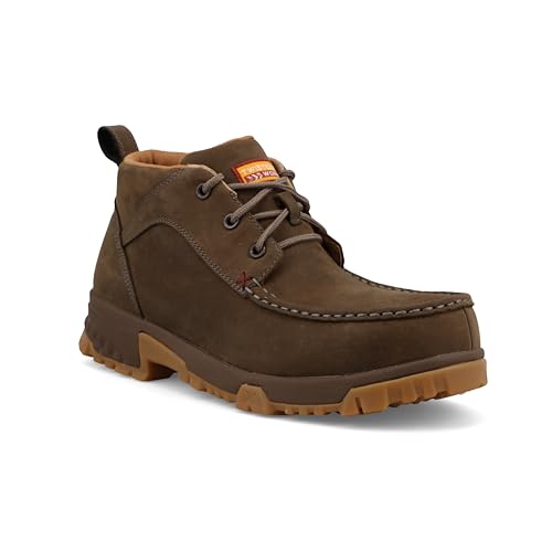 Twisted X Men's Work Chukka Driving Moc, Moc Toe Nano Toe with CellStretch