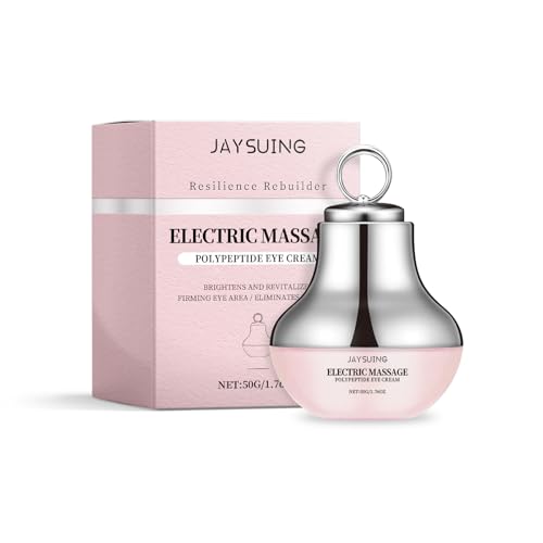 ARANYA Electric Massage Polypeptide Eye Cream, Silver Pink, 1.76oz, With Smart Vibration Technology for Eye Fatigue Relief, Lightweight Formula