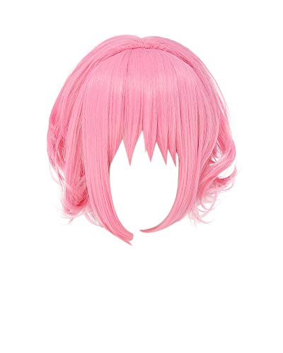 miccostumes Women's Anime Cosplay Wig Pink Short Synthetic Hair