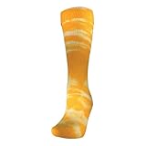 Red Lion Revolution Tie Dye Cotton Athletic Tube Socks (Gold Tie Dyed - Small)