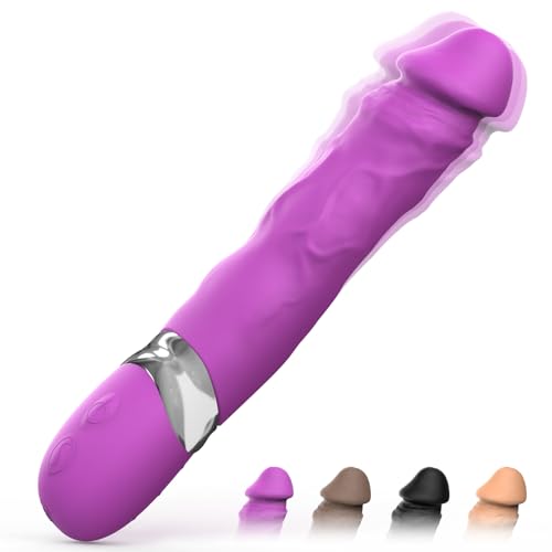 FIDECH Realistische Vibratoren für sie, Dildo Vibrator Stoßfunktion mit 7 Vibrationsmodi, Silikon Anal Dildo Sexspielzeug für Frauen, Erotik Sexspielzeug für Frauen und Paare