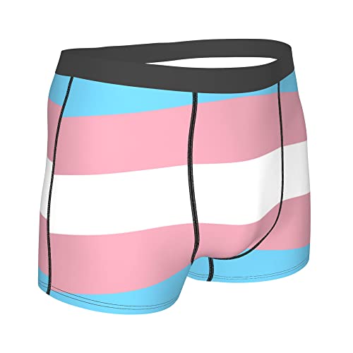 Transgender Pride flag Mens Boxer Briefs Underwear Breathable Stretch Boxer Trunk with Pouch for Men, Youth3
