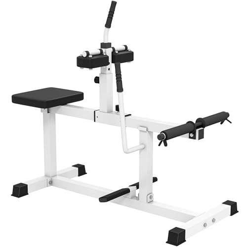 Soozier Seated Calf Raise Machine, Adjustable Calf Machine Leg Extension, for Home Gym, Waist, Arm...