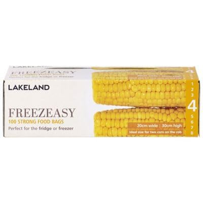 lakelandFreezeasy Flat Food Freezer Bags, 20 x 30cm, Pack of 100