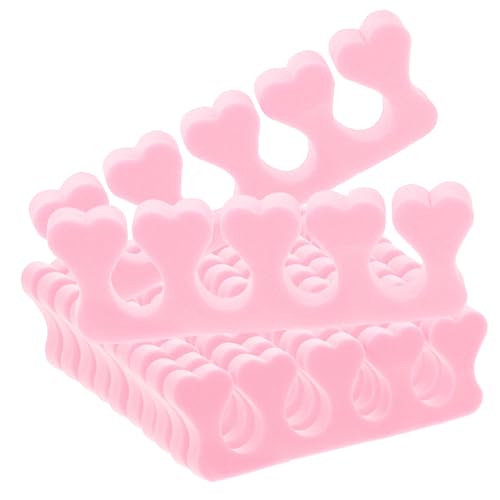 HAPINARY Manicure Kit 40 Toe Separators Finger Dividers Eva Foam Nail Art Tools Pink Color