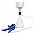 EISCO Complete Vacuum Filtration Kit - Includes 500mL Filtering Flask, Hand Vacuum Pump, Buchner Funnel, Filter Papers, Rubber Tubing & Stopper