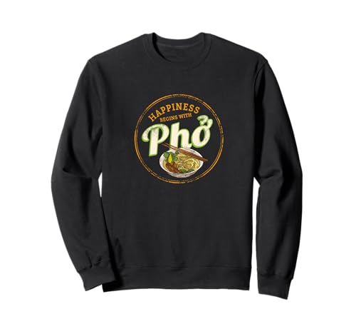 Pho Soupe Rétro Street Food Vintage Gourmet Vietnam Souvenir Sweatshirt