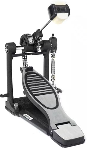 Pédale grosse caisse réglable Woodbrass Nyx P-1500 avec plaque aluminium stable