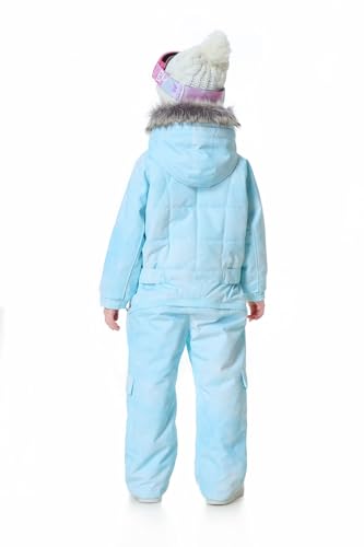 Bluemagic Kid's Girl Boy One Piece Snowsuits Ski Suits Waterproof Overalls Jackets Snowboarding (90cm,HAPPY SKIER) - Thumbnail 4