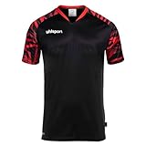 Ausschnitt: V-Ausschnitt uhlsport Goal 25 Trikot schwarzrot 2XL