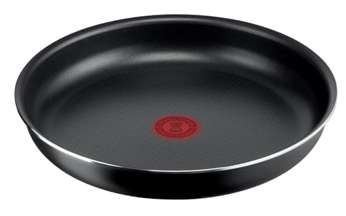 Lagostina Ingenio Essential Plus Padella Ø 26 cm, Padella Antiaderente in Alluminio per Gas e Forno, con Indicatore di Cottura Thermosignal, Utilizzabile con Manico Removibile (non incluso)