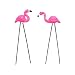 Fiddlehead Fairy Garden Retro Miniature Flamingo Picks (Set of 2) Assorted #16813