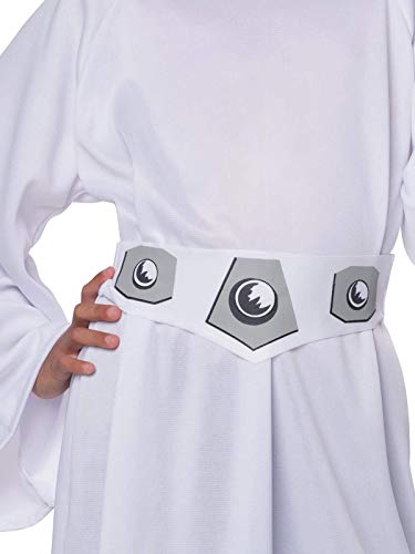 Disfraz de Princesa Leia Deluxe para Niñas Talla S miniatura 3