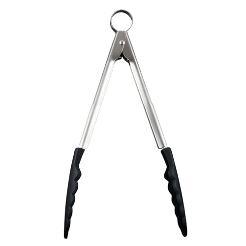 cuisipro Zange Verschließbar Silikon schwarz 24cm cuisipro Zange Verschließbar Silikon schwarz 24cm