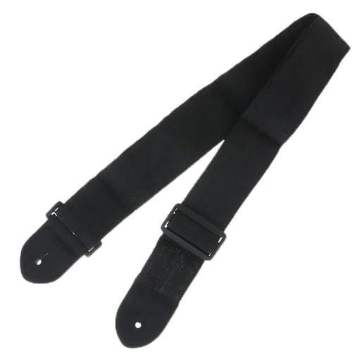 ROCILB 68cm-124cm Universal Guitar Strap Adjustable Nylon Guitar Belt with PU Leather Ends for Folk Wooden Classical Guitar
