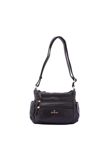 Materiale esterno: Ecopelle Borsa a spalla da donna ecopelle Prodotto Vegano 27x20x14 cm BC1349-BLACK