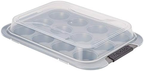 Pemberly Row Nonstick Muffin Pan in Gray
