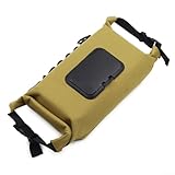 Soporte de papel higiénico de lona para exteriores con correa lateral, bolsa de almacenamiento portátil para toallitas húmedas para automóvil, baño, senderismo y uso de campamento (marrón)