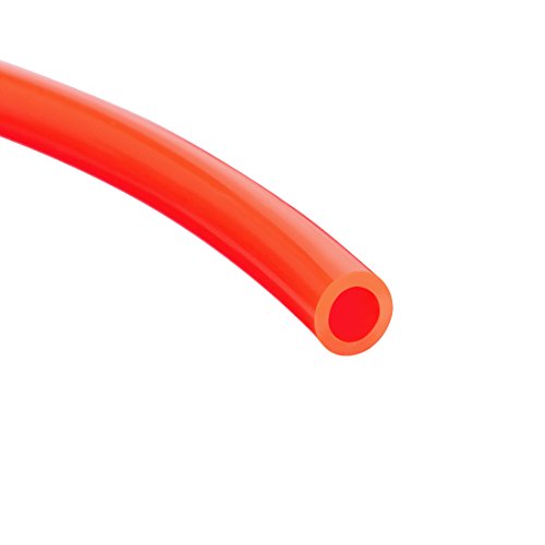 sourcing map Pneumatic Air Tubing, 4mm OD x 2.5mm ID 5 Meters 16ft PU Polyurethane Air Compressor Tube Hose Pipe Orange