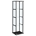 4-Shelf Glass Curio Cabinet Black and Clear
