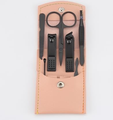 Nail Clipper Set 7 Piece Toe Nail Clippers Stainless Steel Nail Clippers and PU Manicure Set Gift Ideas