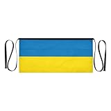 WDdZzyy Ukraine-Flagge, blau-gelb, ukrainische National-Kellnerin, 3 Taschen, 30,5 cm, wasserabweisende Schürzen für Servierer