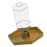 Pryntopha Pet Reptiles Waterer Automatic Water Dispenser for Terrariums and Habitats Water Bottle Drinking Bowl for Lizards Space Saving Reptiles Bottle