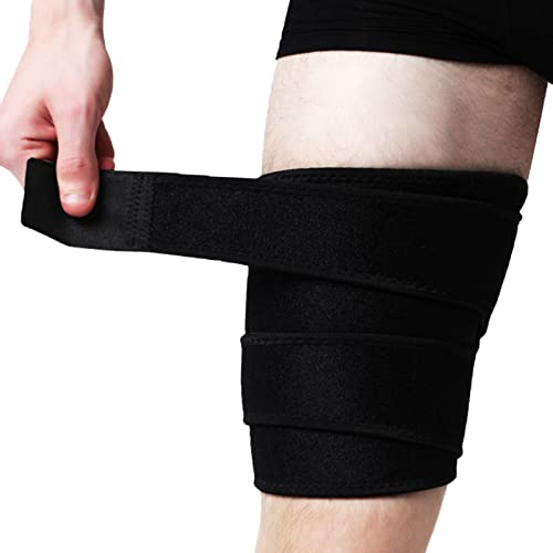 Goosom Muslera compresión y soporte muslo, soporte de compresión para muslo, ajustable manga de compresión, Muslo Brace Apoyo Manga de compresión Funda Protectora para Deportes (1 unidad) T45