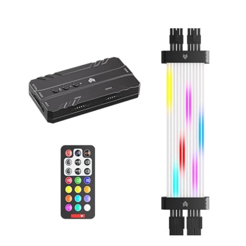 BLASHRD 8Pin ARGB Grafikkarten-Stromversorgungskabel RGB-Netzteil-Verlängerungskabel RGB-PSU-Kabel für 30XX- und 40XX-Grafikkarten A.