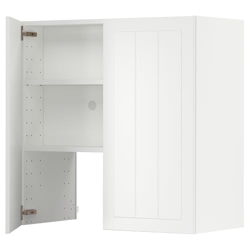 Meuble de cuisine METOD mural blanc 80x80 cm pour hotte et épices