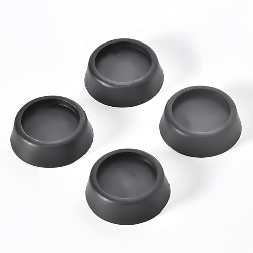 4Pcs Anti-Vibration Rubber Feet for Washing Machine & Dryer - Non-Slip Stabilizer Pads to Reduce Noise & Movement (Grey)
