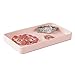 mDesign Modern Decorative Metal Guest Hand Towel Tray Holder Organizer for Disposable Paper Napkins, Jewelry, Makeup - Bathroom Vanity Sink Counter Organization - Unity Collection - Light Pink