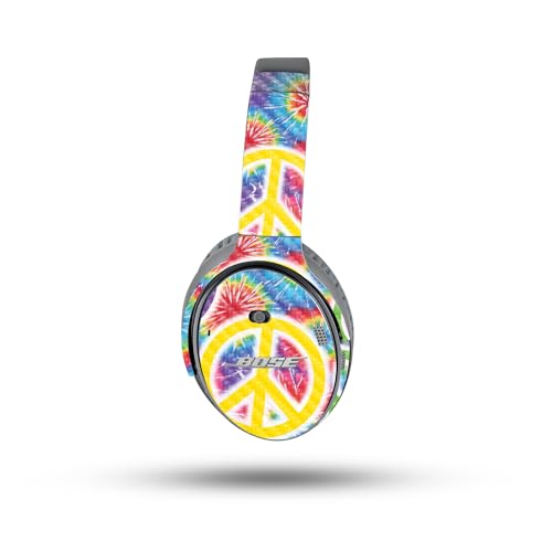 Image of MightySkins Carbon Fiber Skin Compatible with Bose QuietComfort 35 II Headphones - Peaceful Explosion | Protective, Durable Textured Carbon Fiber Finish | Easy to Apply