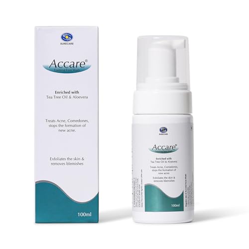 Image of Foaming Face Wash with Tea Tree Oil, Salicylic Acid, Glycolic Acid and Aloe Vera | Clears Acne, Removes Blemishes, Hydrates Skin | Suitable For All Skin Types- 100ml (Pack of 1)