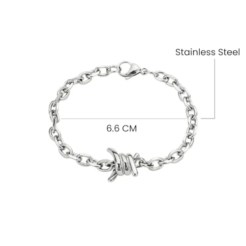 Image of SALTY ALPHA Slick Bracelet for Men & Boys | Stainless Steel | Wrist Band | Fancy & Stylish | Birthday Gift | Aesthetic Jewellery | Accessories for Everyday Wear | Christmas, Marriage, Birthday | Gift for Valentine Day